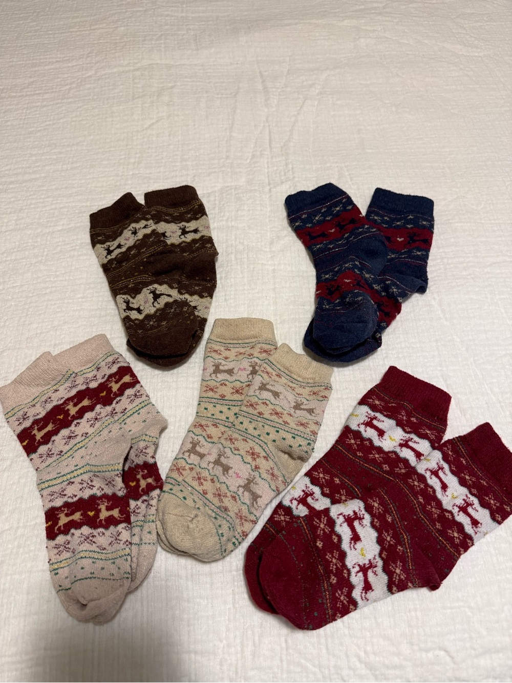 5 Pack Christmas Socks